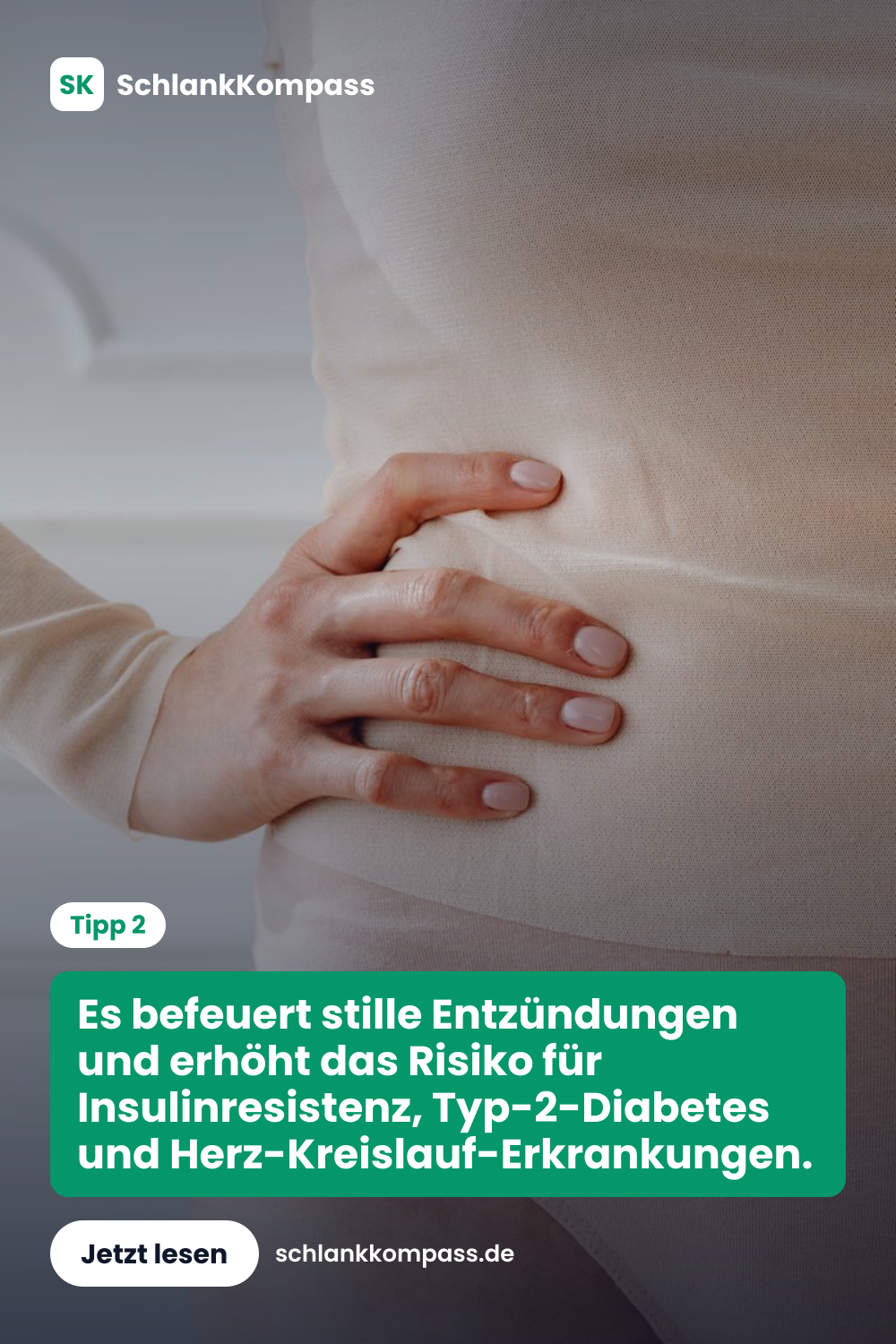 Es befeuert stille Entzündungen und erhöht das Risiko für Insulinresistenz, Typ-2-Diabetes und Herz-Kreislauf-Erkrankungen.