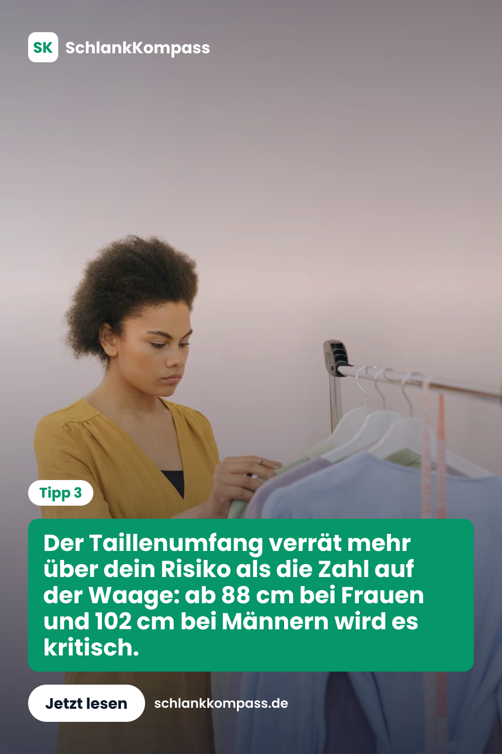 Der Taillenumfang verrät mehr über dein Risiko als die Zahl auf der Waage: ab 88 cm bei Frauen und 102 cm bei Männern wird es kritisch.