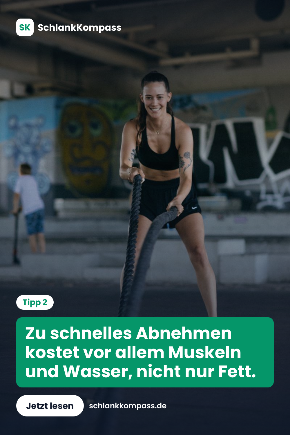 Zu schnelles Abnehmen kostet vor allem Muskeln und Wasser, nicht nur Fett.