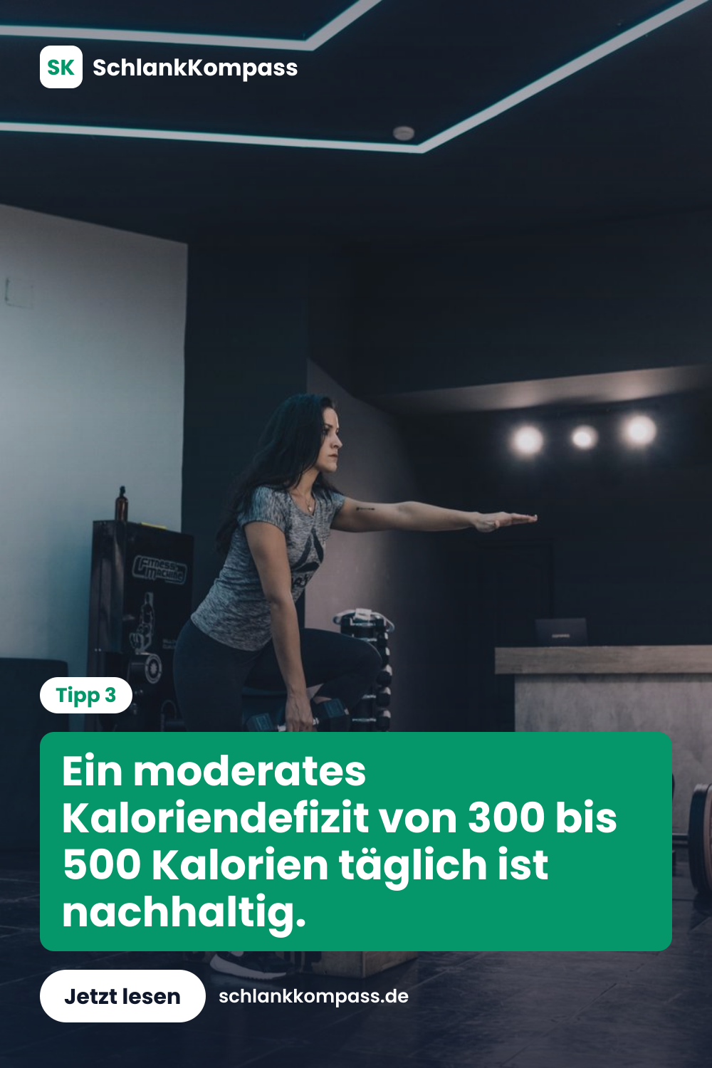 Ein moderates Kaloriendefizit von 300 bis 500 Kalorien täglich ist nachhaltig.