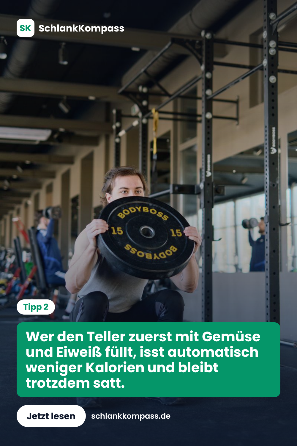 Wer den Teller zuerst mit Gemüse und Eiweiß füllt, isst automatisch weniger Kalorien und bleibt trotzdem satt.