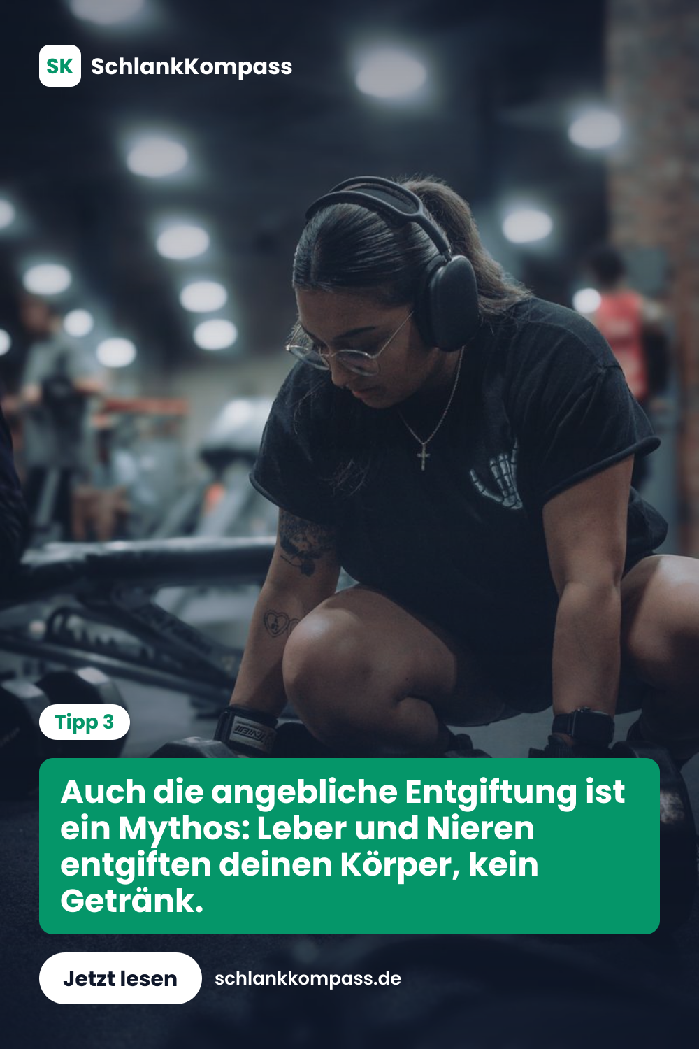 Auch die angebliche Entgiftung ist ein Mythos: Leber und Nieren entgiften deinen Körper, kein Getränk.