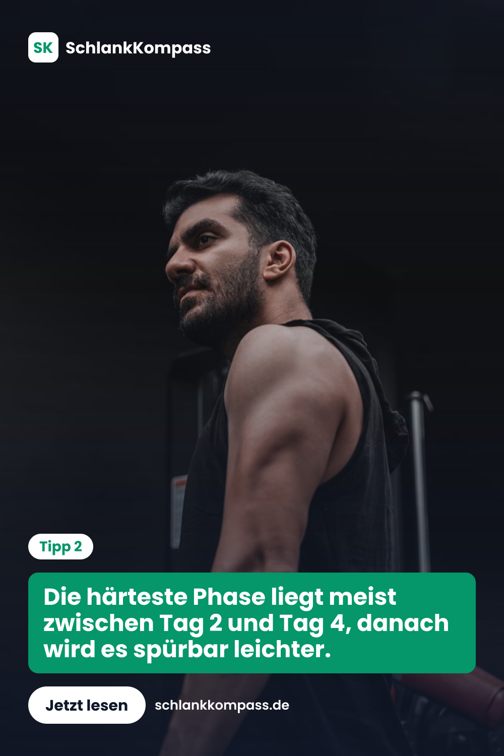 Die härteste Phase liegt meist zwischen Tag 2 und Tag 4, danach wird es spürbar leichter.