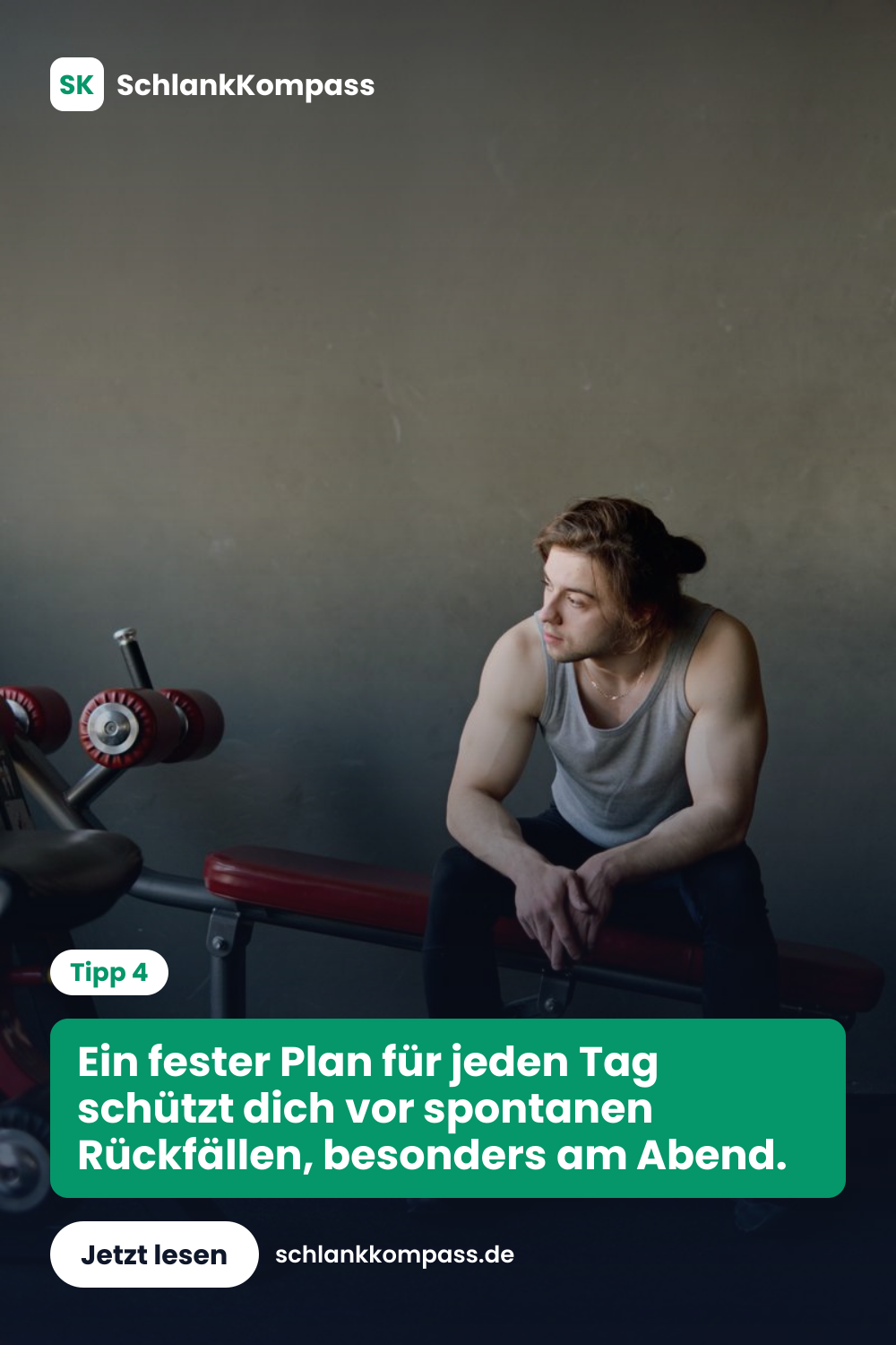 Ein fester Plan für jeden Tag schützt dich vor spontanen Rückfällen, besonders am Abend.