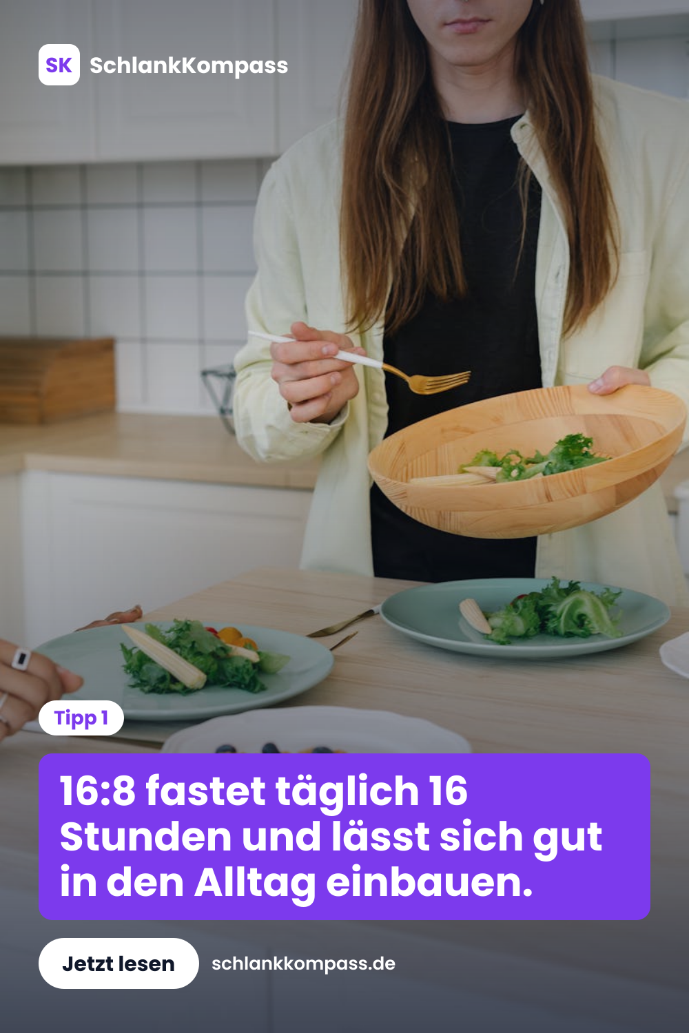 16:8 fastet täglich 16 Stunden und lässt sich gut in den Alltag einbauen.