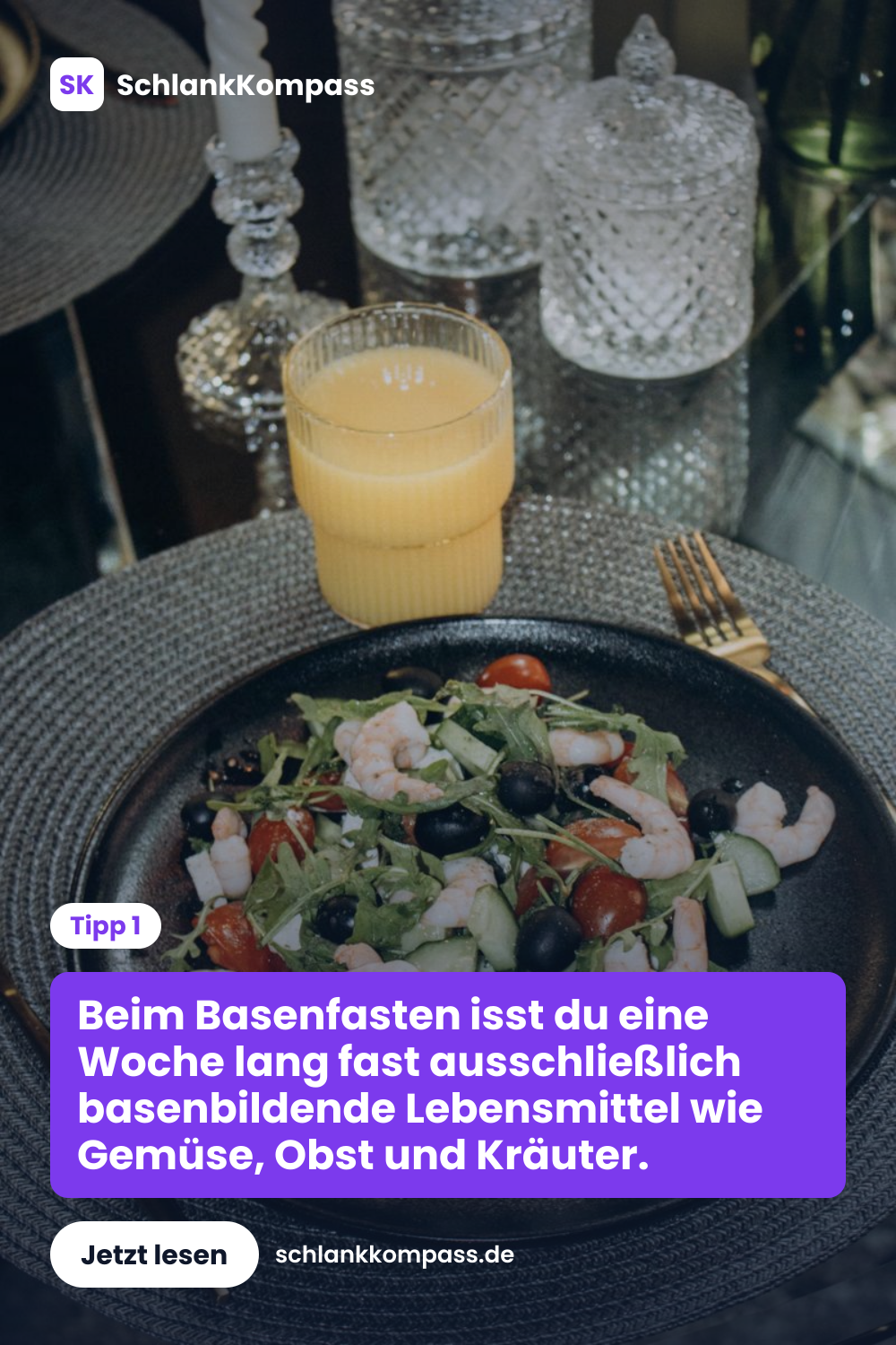 Beim Basenfasten isst du eine Woche lang fast ausschließlich basenbildende Lebensmittel wie Gemüse, Obst und Kräuter.