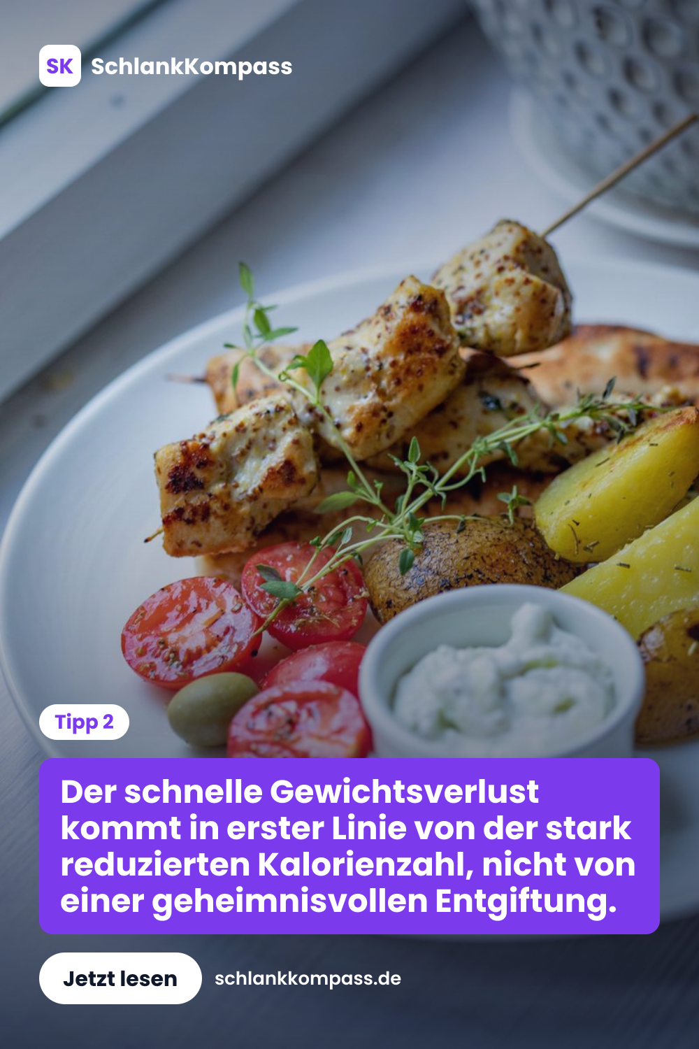 Der schnelle Gewichtsverlust kommt in erster Linie von der stark reduzierten Kalorienzahl, nicht von einer geheimnisvollen Entgiftung.