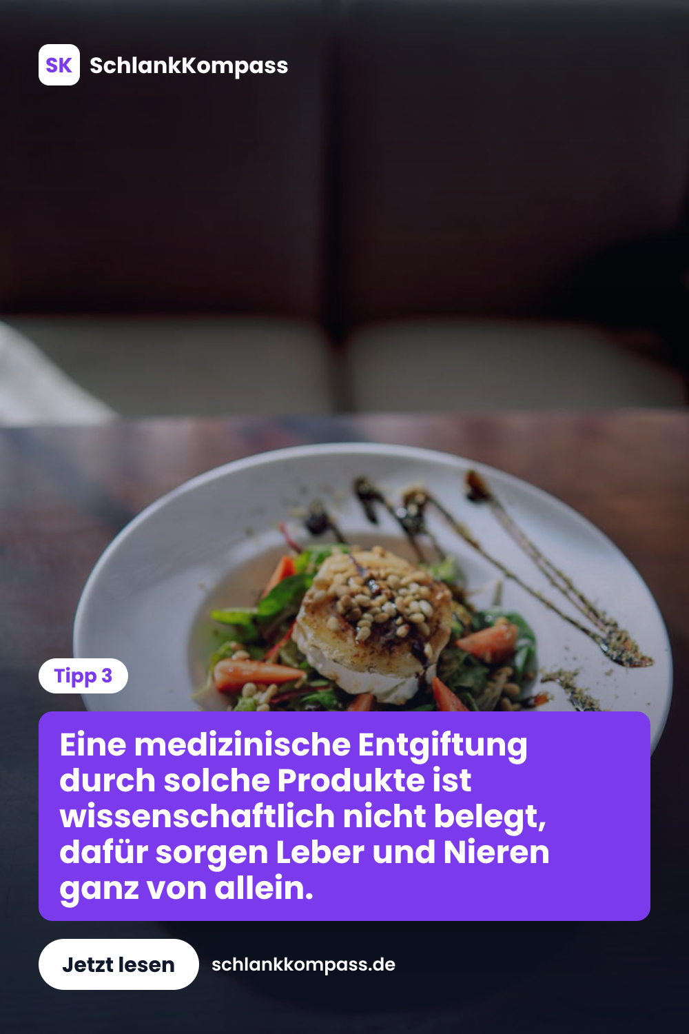 Eine medizinische Entgiftung durch solche Produkte ist wissenschaftlich nicht belegt, dafür sorgen Leber und Nieren ganz von allein.