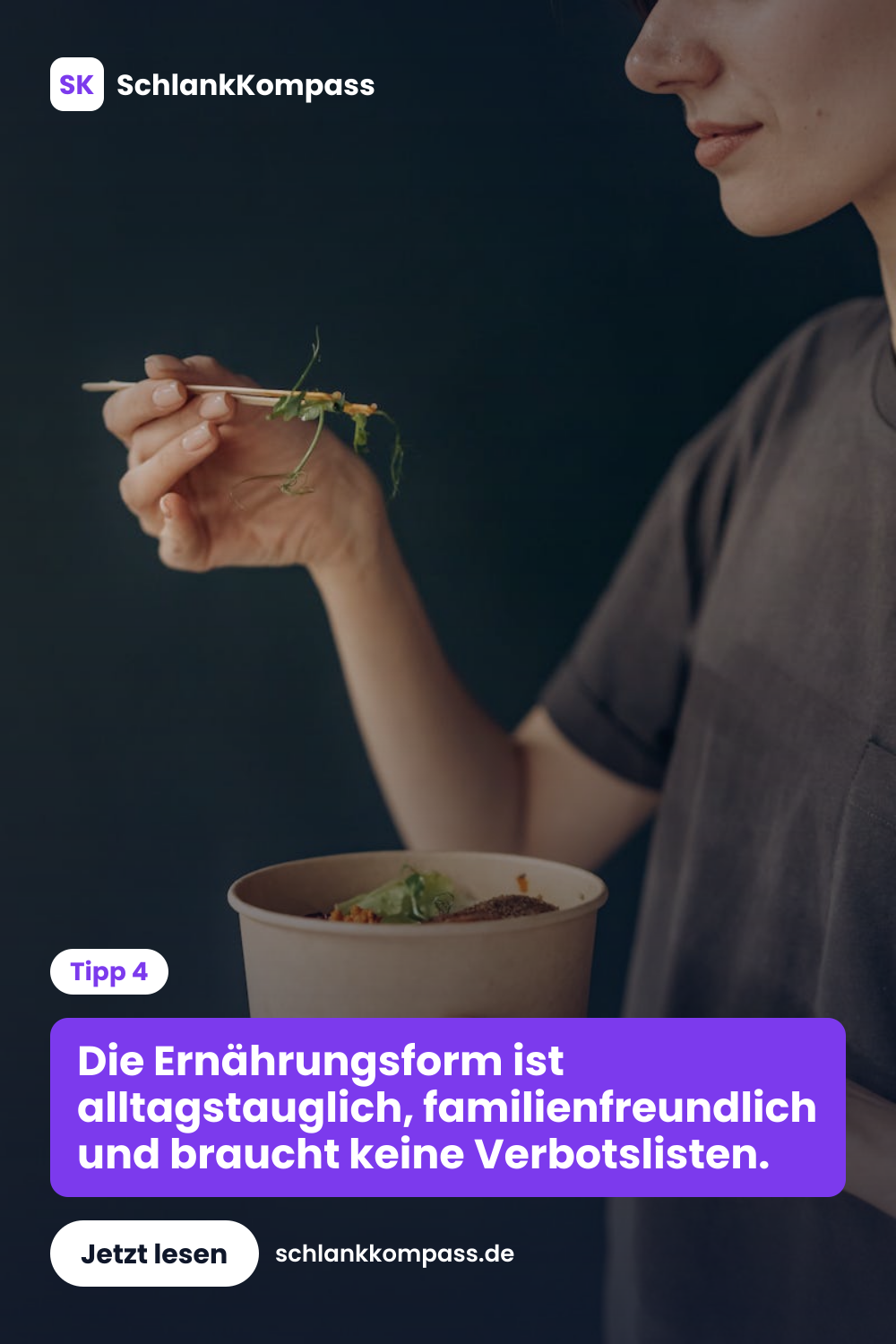 Die Ernährungsform ist alltagstauglich, familienfreundlich und braucht keine Verbotslisten.