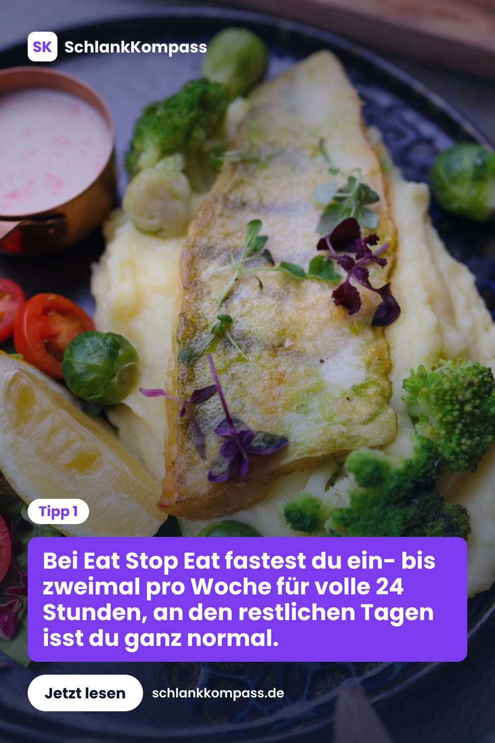 Bei Eat Stop Eat fastest du ein- bis zweimal pro Woche für volle 24 Stunden, an den restlichen Tagen isst du ganz normal.