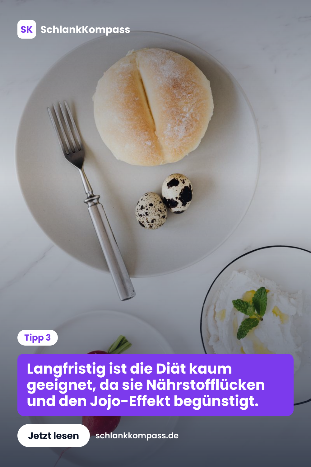 Langfristig ist die Diät kaum geeignet, da sie Nährstofflücken und den Jojo-Effekt begünstigt.