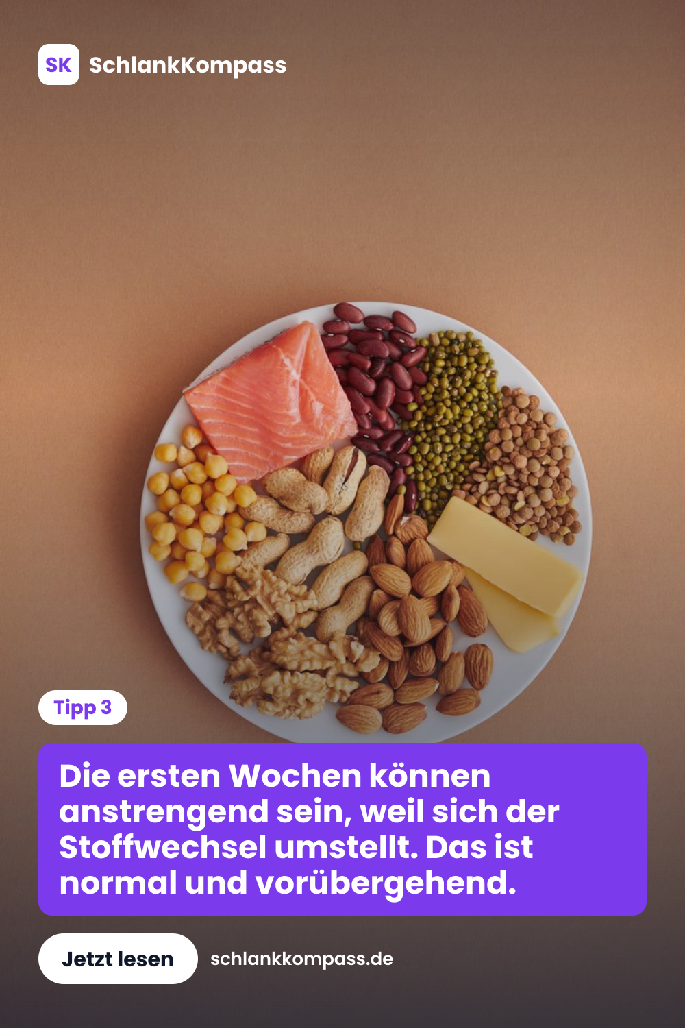 Die ersten Wochen können anstrengend sein, weil sich der Stoffwechsel umstellt. Das ist normal und vorübergehend.