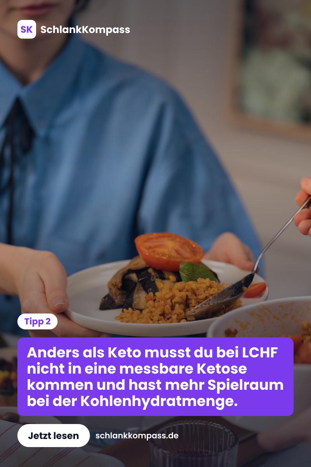 Anders als Keto musst du bei LCHF nicht in eine messbare Ketose kommen und hast mehr Spielraum bei der Kohlenhydratmenge.