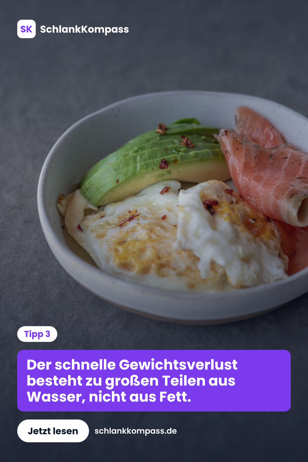 Der schnelle Gewichtsverlust besteht zu großen Teilen aus Wasser, nicht aus Fett.