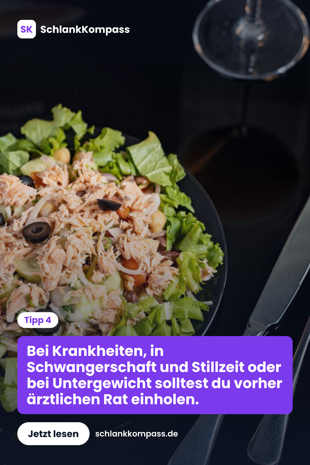 Bei Krankheiten, in Schwangerschaft und Stillzeit oder bei Untergewicht solltest du vorher ärztlichen Rat einholen.