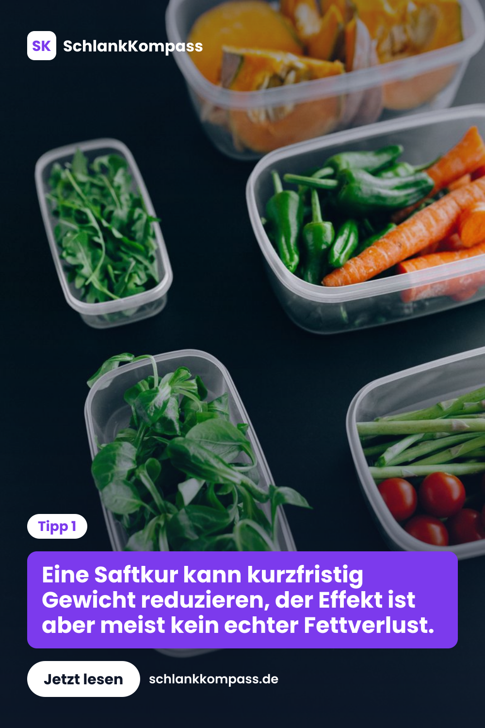 Eine Saftkur kann kurzfristig Gewicht reduzieren, der Effekt ist aber meist kein echter Fettverlust.