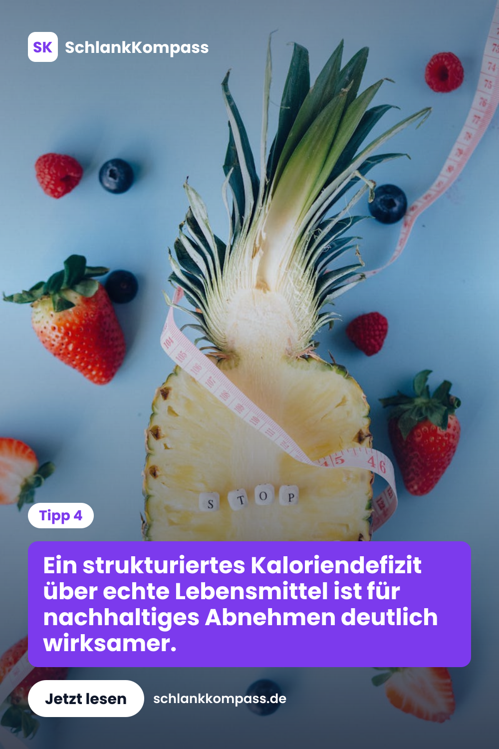 Ein strukturiertes Kaloriendefizit über echte Lebensmittel ist für nachhaltiges Abnehmen deutlich wirksamer.