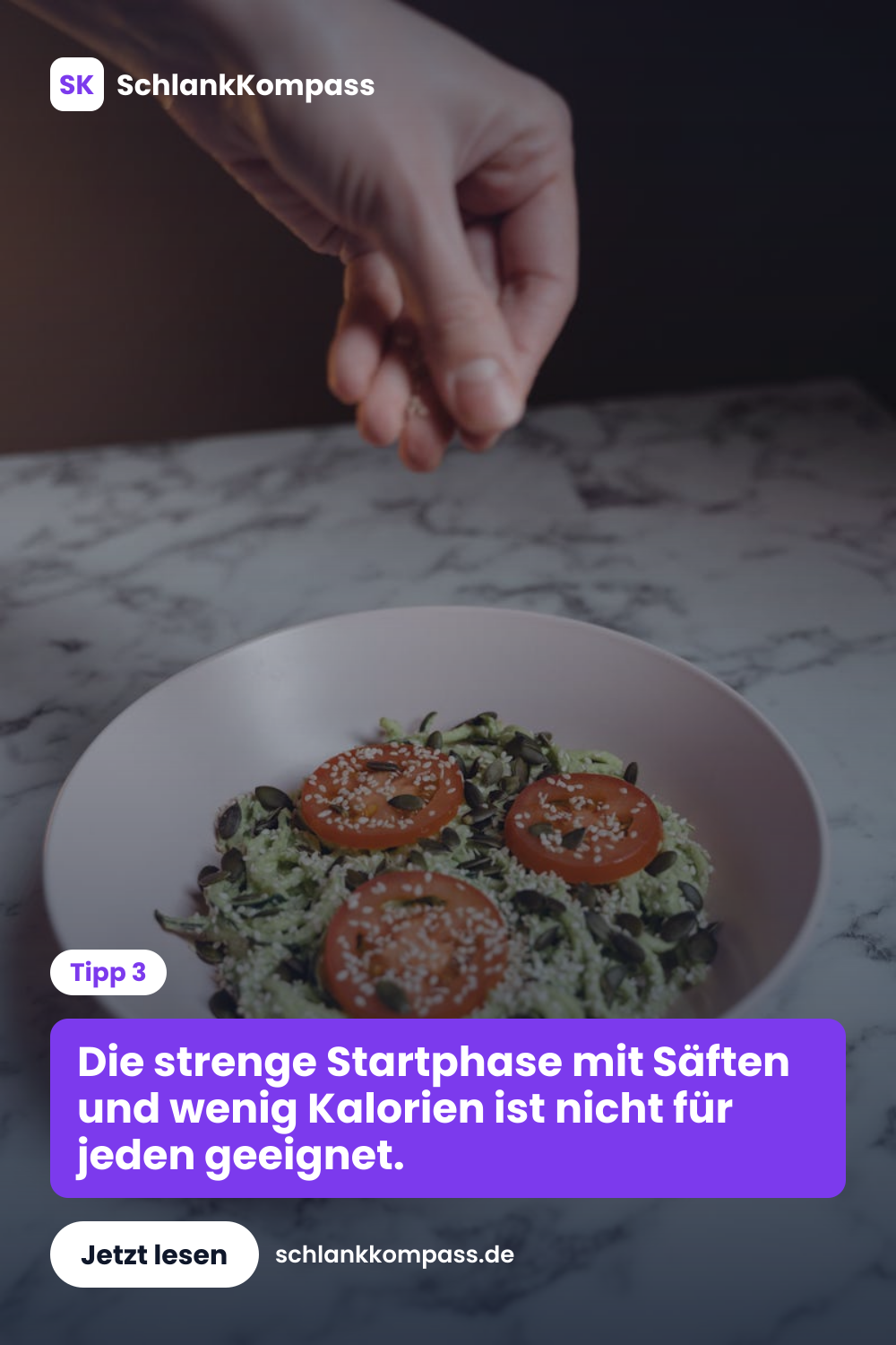 Die strenge Startphase mit Säften und wenig Kalorien ist nicht für jeden geeignet.