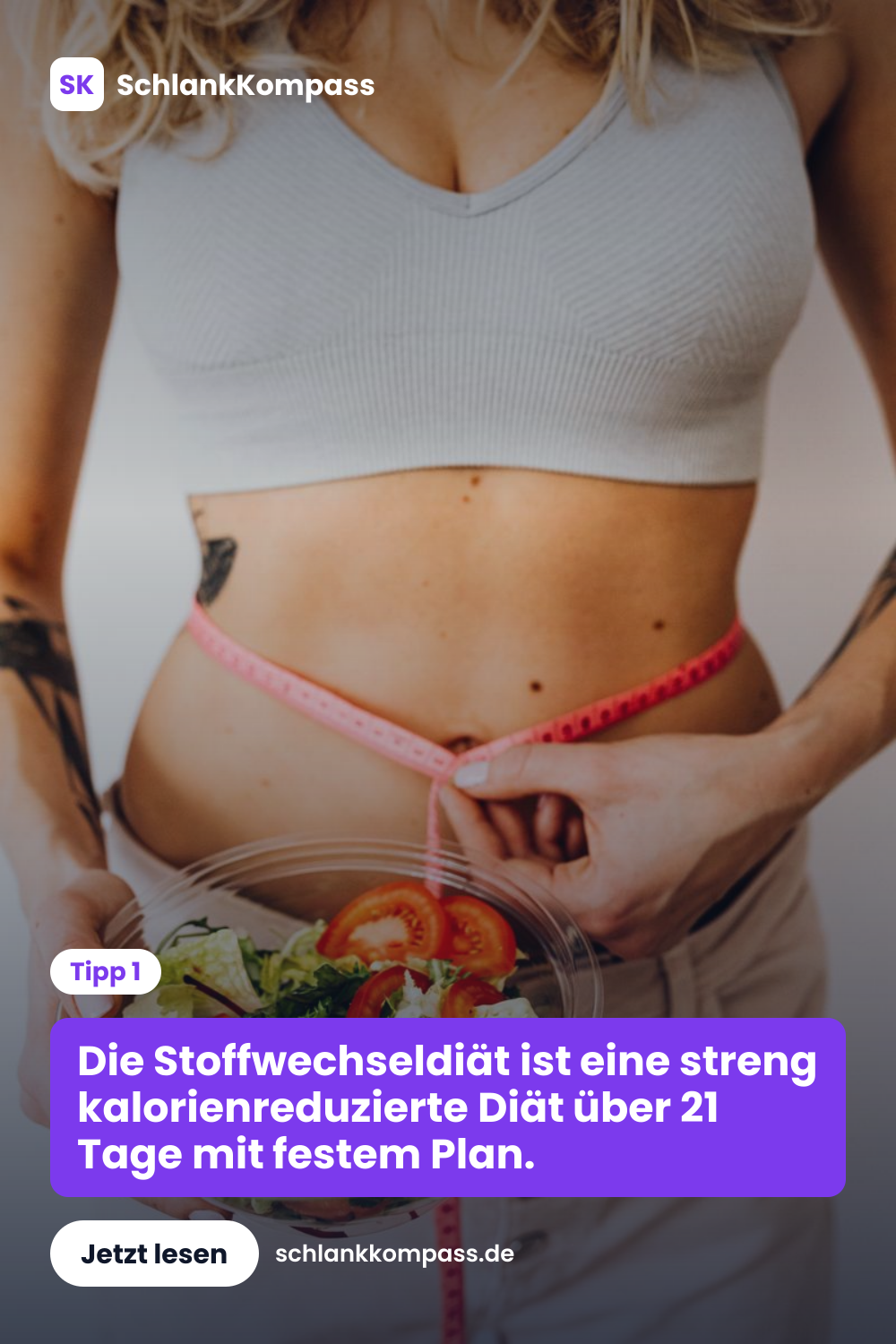 Die Stoffwechseldiät ist eine streng kalorienreduzierte Diät über 21 Tage mit festem Plan.