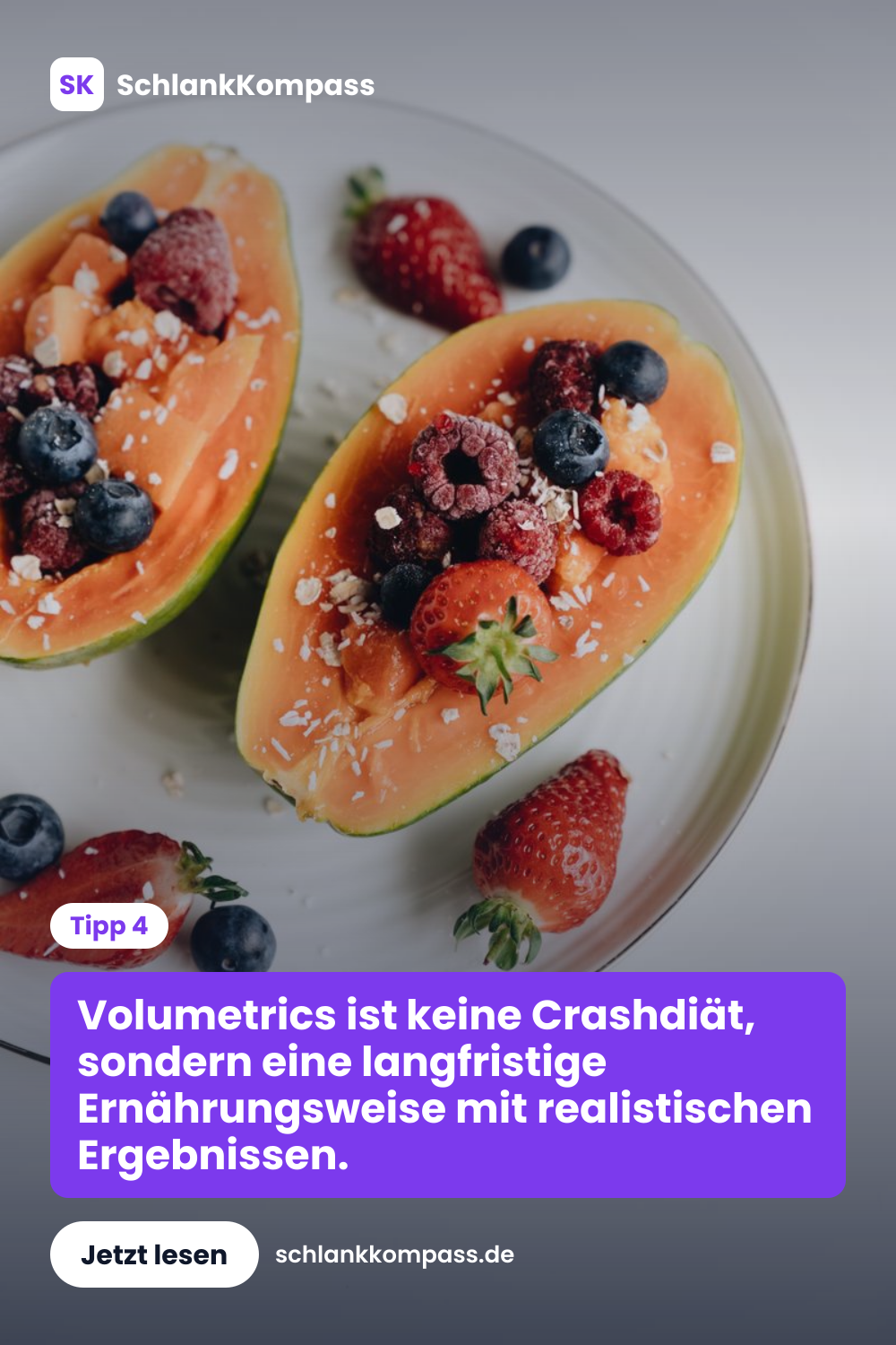 Volumetrics ist keine Crashdiät, sondern eine langfristige Ernährungsweise mit realistischen Ergebnissen.