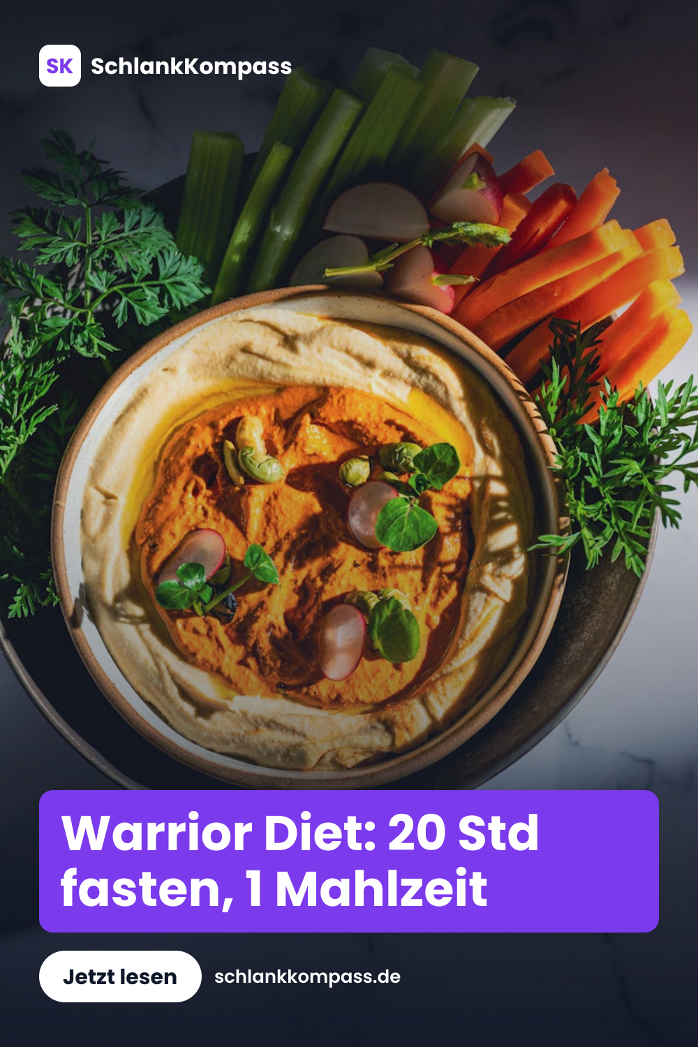 Warrior Diet: 20 Std fasten, 1 Mahlzeit