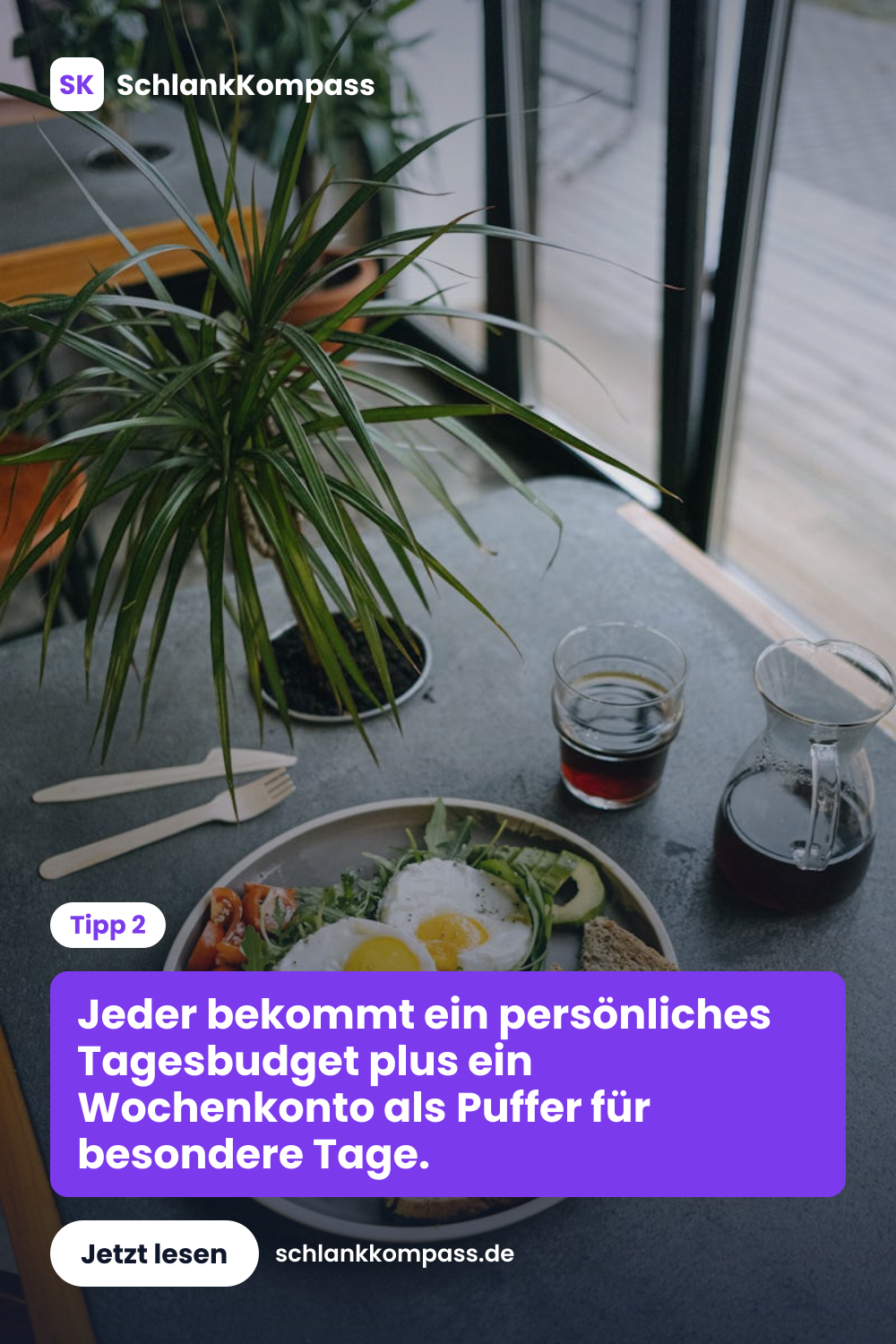 Jeder bekommt ein persönliches Tagesbudget plus ein Wochenkonto als Puffer für besondere Tage.