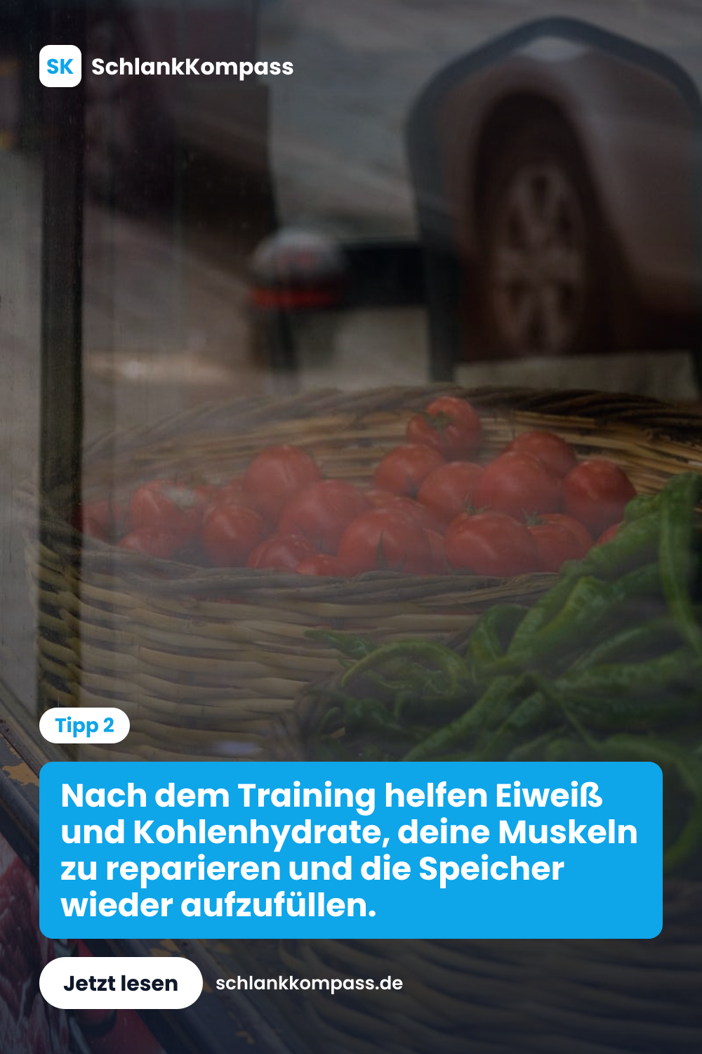 Nach dem Training helfen Eiweiß und Kohlenhydrate, deine Muskeln zu reparieren und die Speicher wieder aufzufüllen.