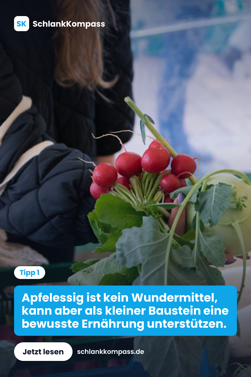 Apfelessig ist kein Wundermittel, kann aber als kleiner Baustein eine bewusste Ernährung unterstützen.