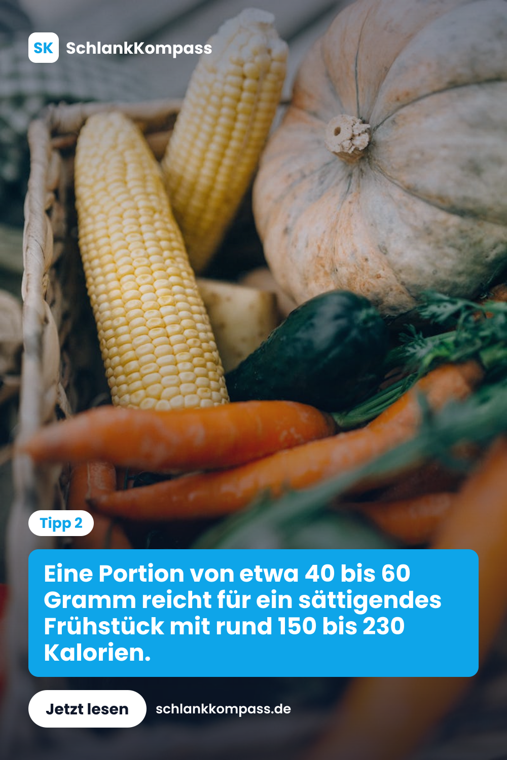 Eine Portion von etwa 40 bis 60 Gramm reicht für ein sättigendes Frühstück mit rund 150 bis 230 Kalorien.