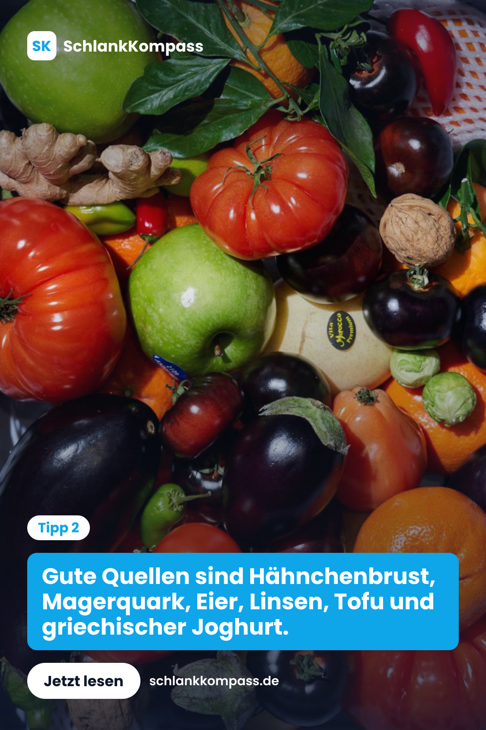 Gute Quellen sind Hähnchenbrust, Magerquark, Eier, Linsen, Tofu und griechischer Joghurt.