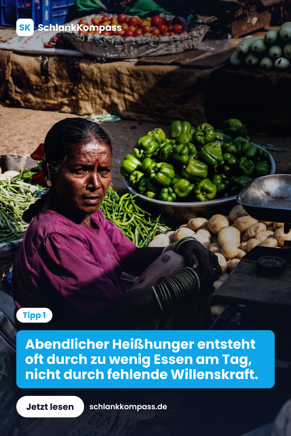 Abendlicher Heißhunger entsteht oft durch zu wenig Essen am Tag, nicht durch fehlende Willenskraft.