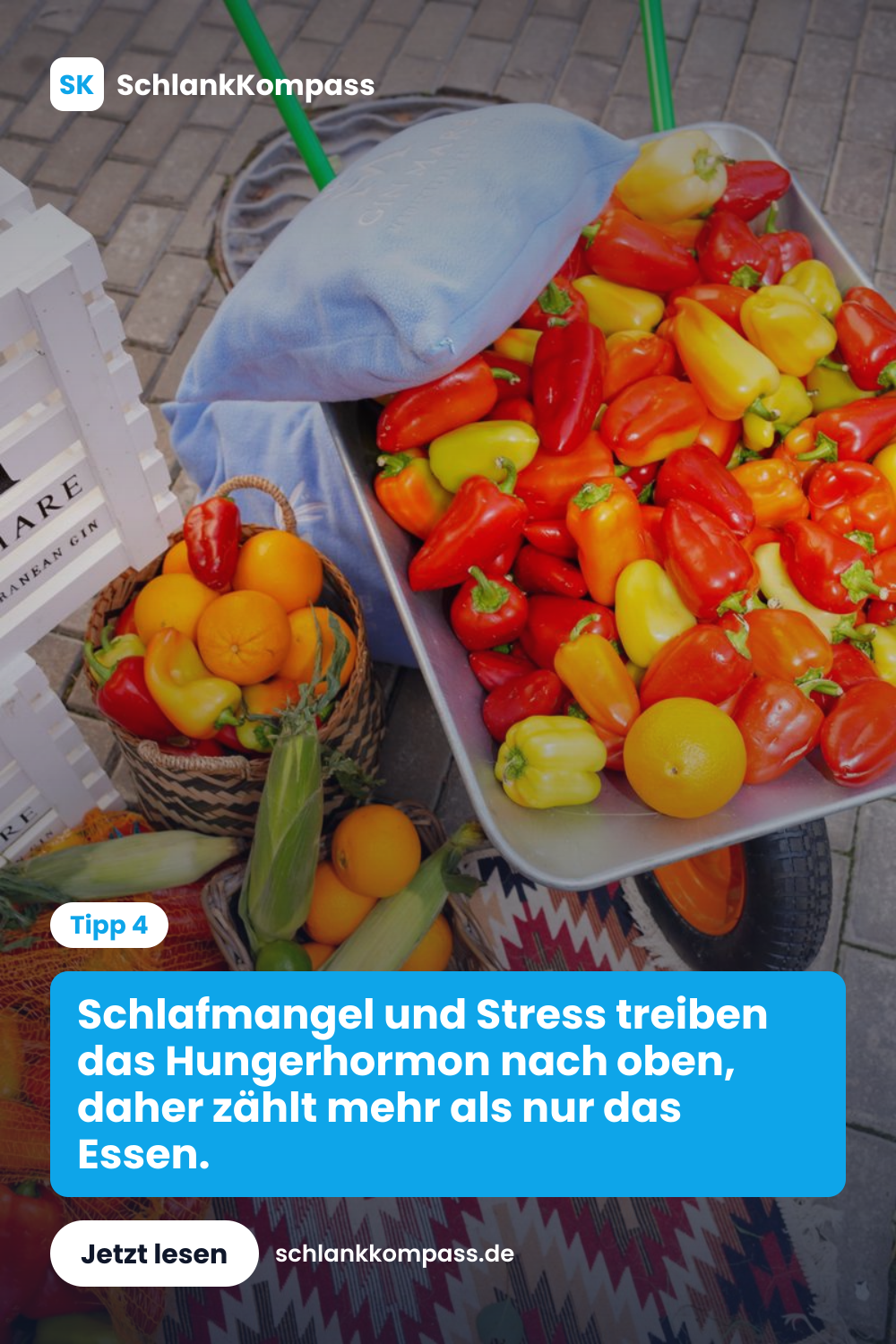 Schlafmangel und Stress treiben das Hungerhormon nach oben, daher zählt mehr als nur das Essen.