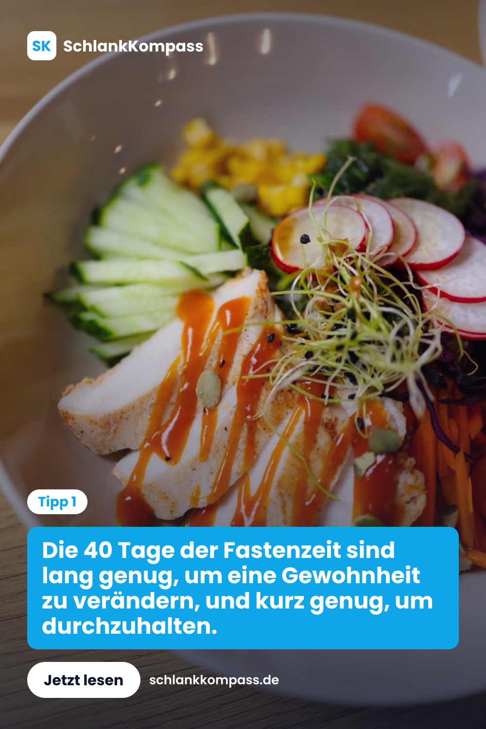 Die 40 Tage der Fastenzeit sind lang genug, um eine Gewohnheit zu verändern, und kurz genug, um durchzuhalten.