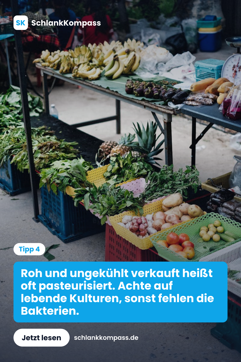 Roh und ungekühlt verkauft heißt oft pasteurisiert. Achte auf lebende Kulturen, sonst fehlen die Bakterien.