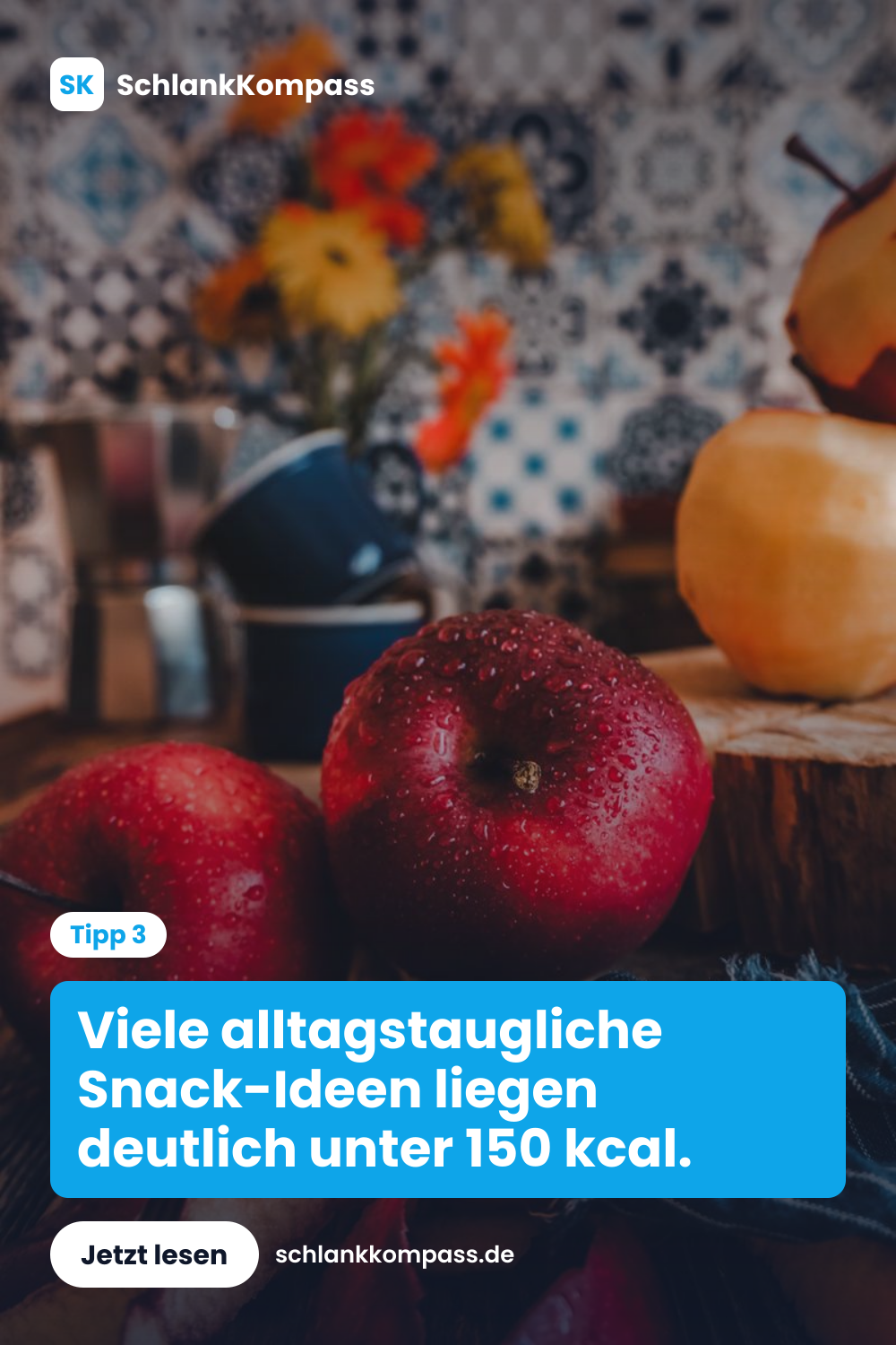 Viele alltagstaugliche Snack-Ideen liegen deutlich unter 150 kcal.
