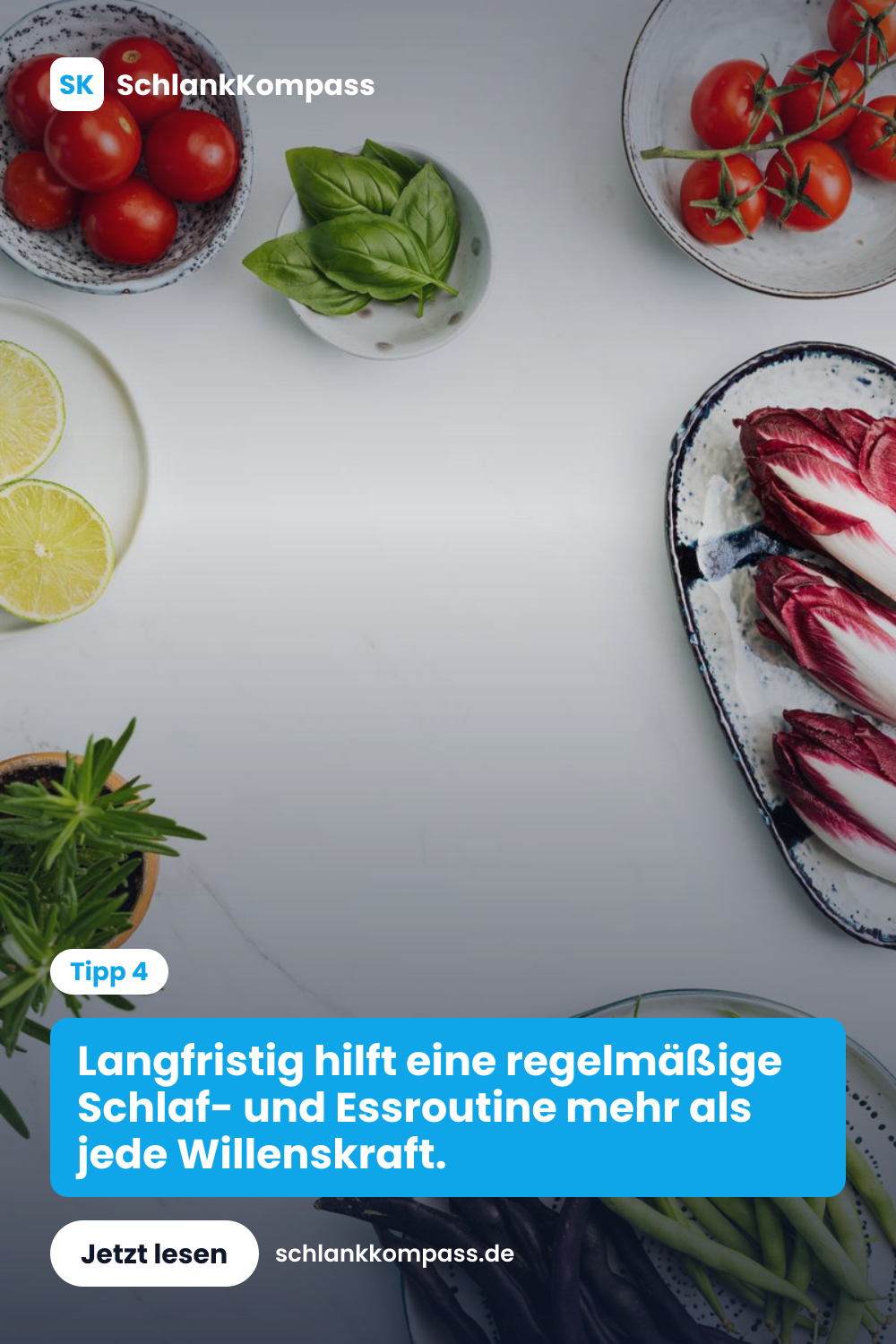 Langfristig hilft eine regelmäßige Schlaf- und Essroutine mehr als jede Willenskraft.