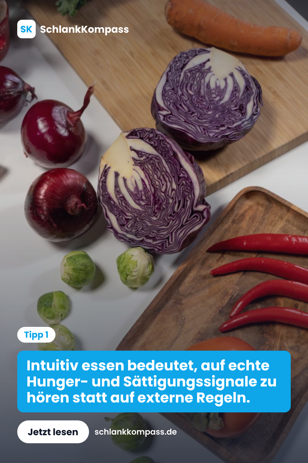 Intuitiv essen bedeutet, auf echte Hunger- und Sättigungssignale zu hören statt auf externe Regeln.