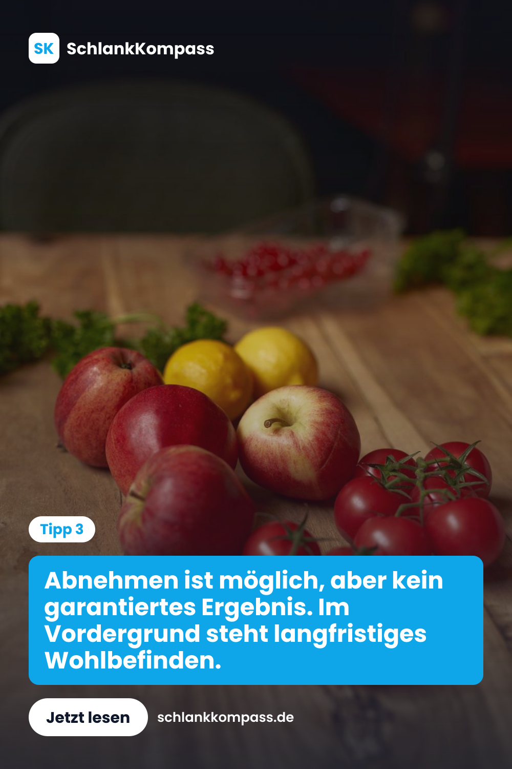 Abnehmen ist möglich, aber kein garantiertes Ergebnis. Im Vordergrund steht langfristiges Wohlbefinden.