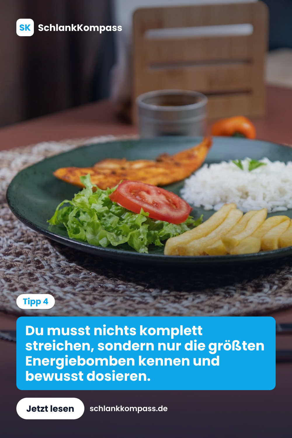 Du musst nichts komplett streichen, sondern nur die größten Energiebomben kennen und bewusst dosieren.