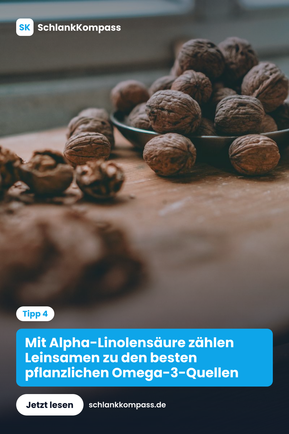 Mit Alpha-Linolensäure zählen Leinsamen zu den besten pflanzlichen Omega-3-Quellen