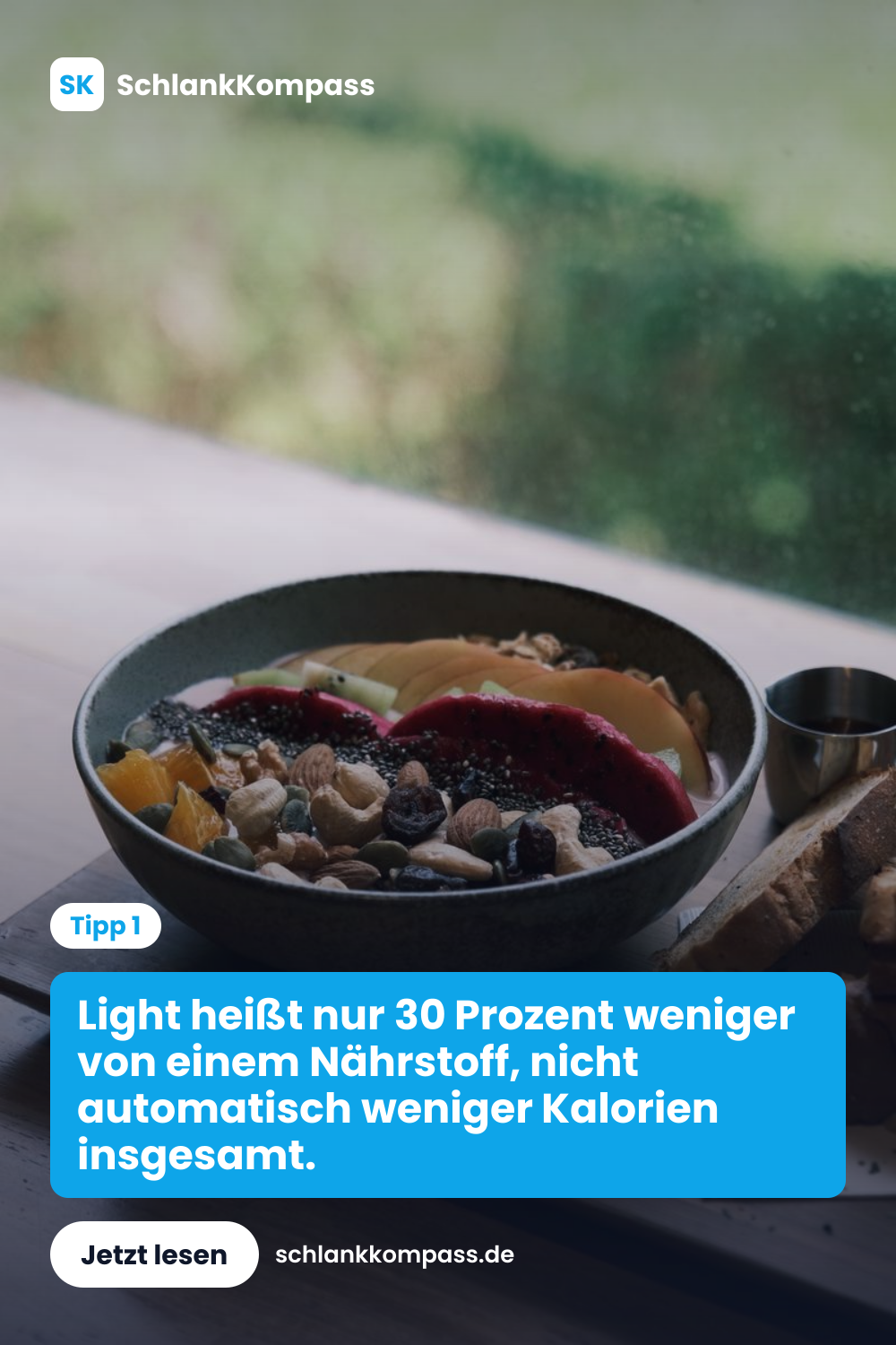 Light heißt nur 30 Prozent weniger von einem Nährstoff, nicht automatisch weniger Kalorien insgesamt.