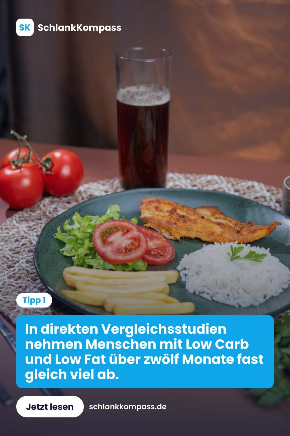 In direkten Vergleichsstudien nehmen Menschen mit Low Carb und Low Fat über zwölf Monate fast gleich viel ab.