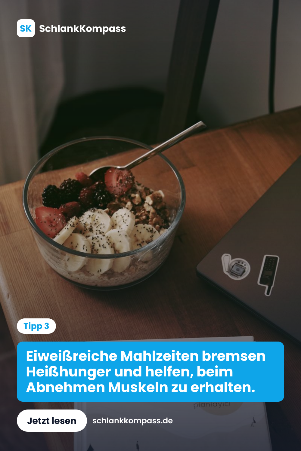 Eiweißreiche Mahlzeiten bremsen Heißhunger und helfen, beim Abnehmen Muskeln zu erhalten.