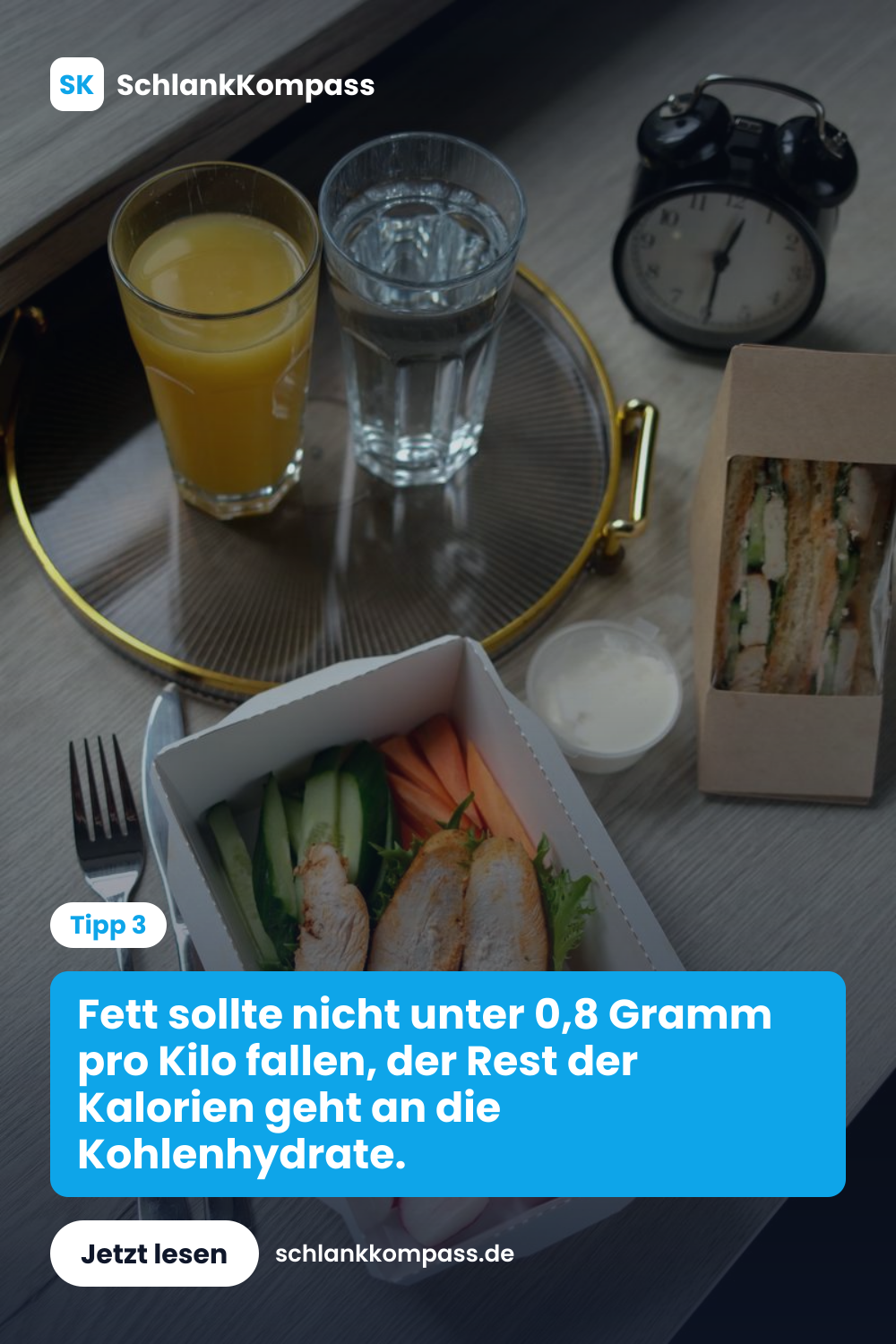 Fett sollte nicht unter 0,8 Gramm pro Kilo fallen, der Rest der Kalorien geht an die Kohlenhydrate.