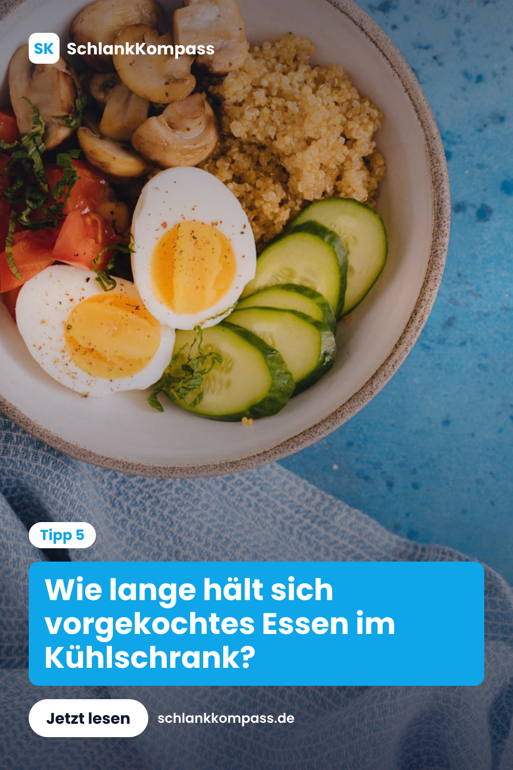 Wie lange hält sich vorgekochtes Essen im Kühlschrank?