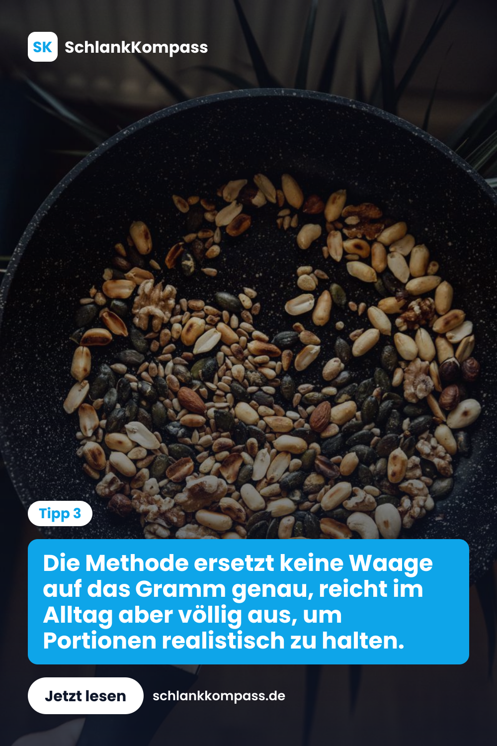 Die Methode ersetzt keine Waage auf das Gramm genau, reicht im Alltag aber völlig aus, um Portionen realistisch zu halten.