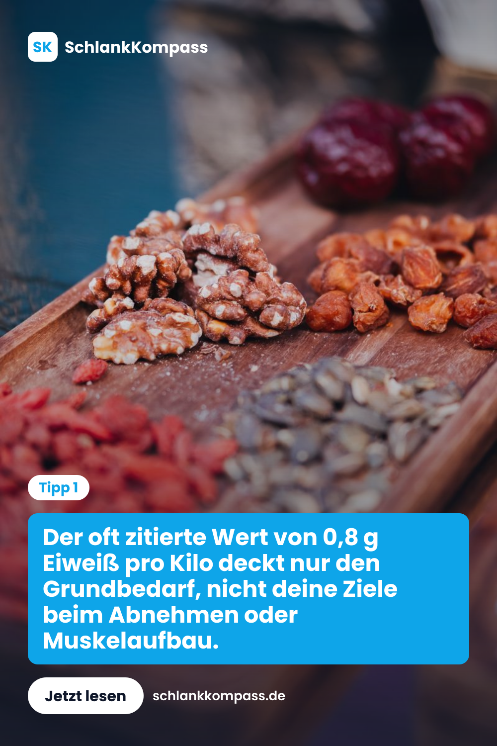 Der oft zitierte Wert von 0,8 g Eiweiß pro Kilo deckt nur den Grundbedarf, nicht deine Ziele beim Abnehmen oder Muskelaufbau.
