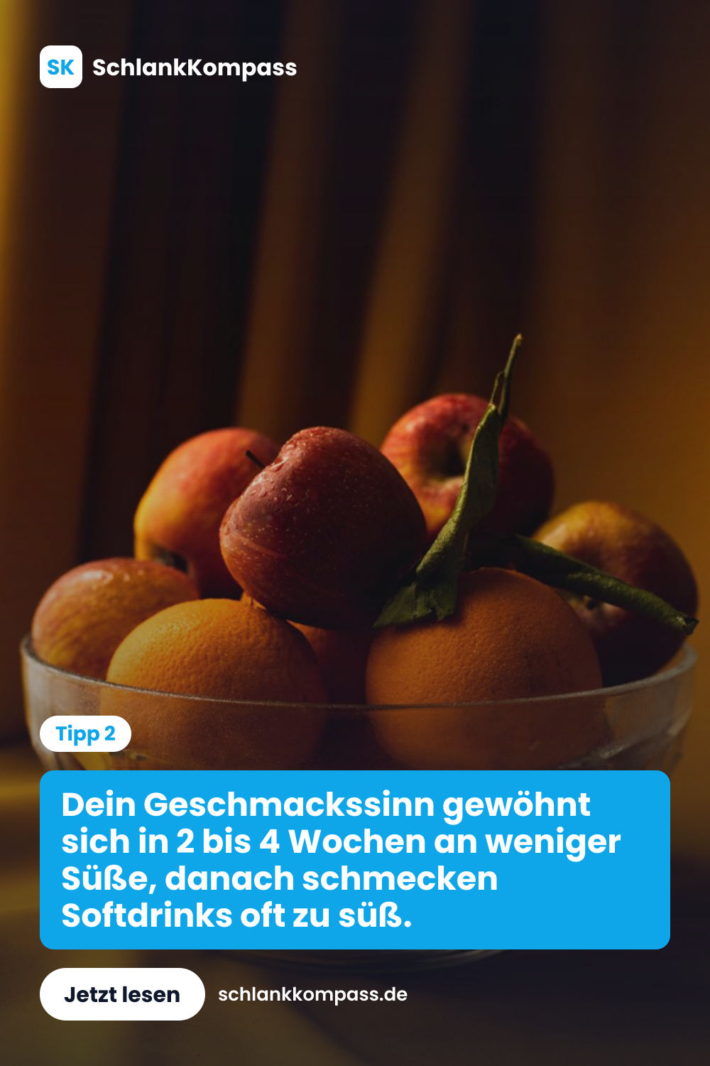 Dein Geschmackssinn gewöhnt sich in 2 bis 4 Wochen an weniger Süße, danach schmecken Softdrinks oft zu süß.