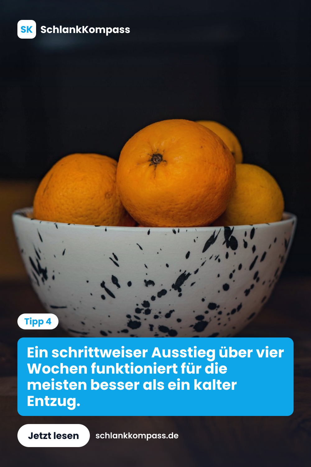 Ein schrittweiser Ausstieg über vier Wochen funktioniert für die meisten besser als ein kalter Entzug.