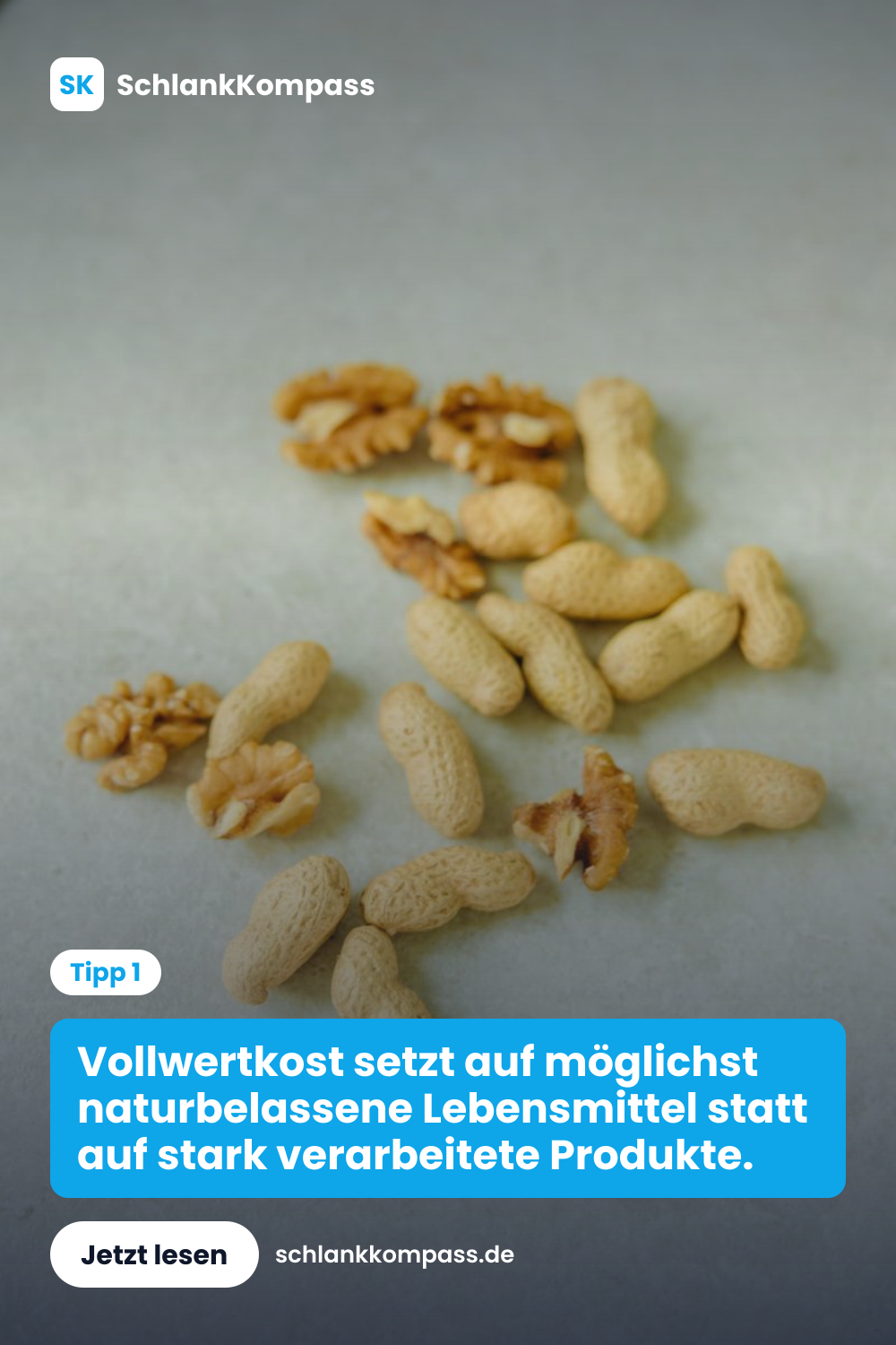 Vollwertkost setzt auf möglichst naturbelassene Lebensmittel statt auf stark verarbeitete Produkte.